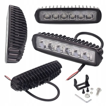 LAMPA ROBOCZA HERMON 6 LED 147x35x35mm 6x3W