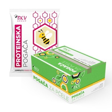 Ciasto dla pszczół z białkiem i witaminami - 15 x 1kg - BKV PROTEINSKA
