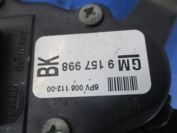 OPEL ASTRA G II PEDAŁ POTENCJOMETR GAZU 9157998BK HELLA