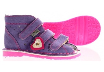 Danielki kapcie profilaktyczne TA135 wrzos fluo F rozmiar 28