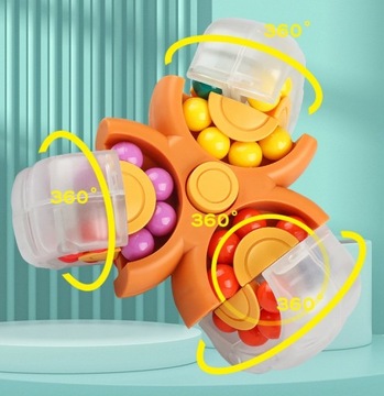 АНТИСТРЕССОВАЯ ИГРУШКА FIDGET SPINNER CUBE 2в1