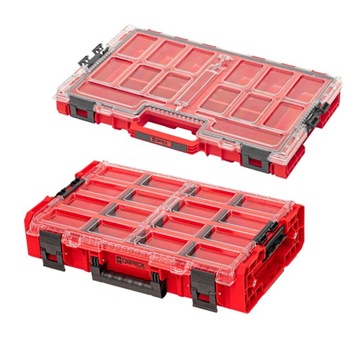 Zestaw QBRICK ONE Organizer XL Long Bin Red i organizer ONE L 2.0 RED
