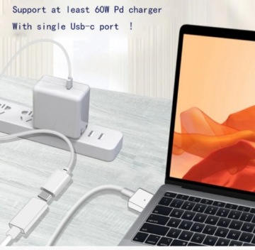 Адаптер USB-C для Macbook Magsafe 2 45 Вт, 60 Вт, 85 Вт