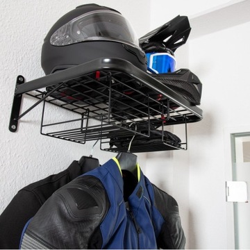 Вешалка для шлема, полка для мотоциклетной одежды для мотоциклиста.