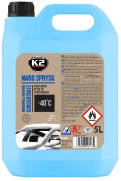 K2 CLAREN -40C 5L ZIMOWY PŁYN DO SPRYSKIWACZY PREMIUM koncentrat