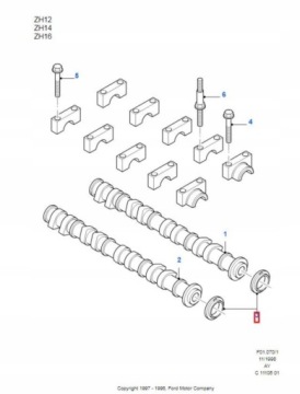 1031034, 97MF6K292AA, USZCZELNIENIE der Kurbelwelle links FORD PUMA 93-02 1.7 2.4 / 1031034 / 97MF6K292AA | thumb 4