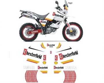 Wykonanie naklejki YAMAHA XT 660 Z TENERE 2008 - 2016 DAK. CHESTER