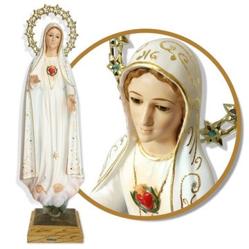 FIGURA SERCE MB FATIMSKIEJ - 57 cm szklane oczy