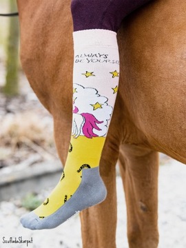 Длинные носки для лошадей с единорогами.