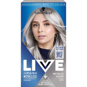 Live Farba do włosów Metallic Silver U71