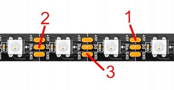 АДРЕСНАЯ СВЕТОДИОДНАЯ ЛЕНТА WS2812B ARGB 60 светодиодов/м IP30