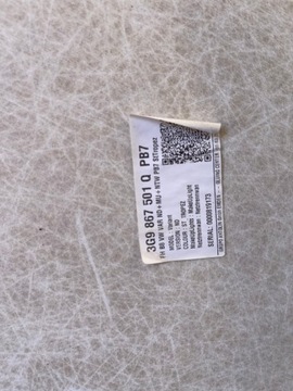 VW PASSAT B8 14-19R PODSUFITKA SUFIT 3G9867501Q