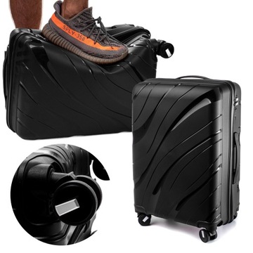 MAŁA WALIZKA PODRÓŻNA L POLIPROPYLEN RGL BAGAŻ PODRĘCZNY KÓŁKA OBROTOWE