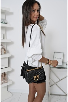 CASUALOWY SZEROKI SWETEREK FLOWER! WZ.1