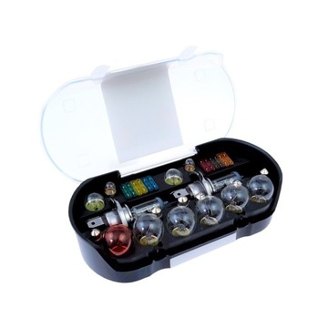 НАБОР АВТОМОБИЛЬНЫХ ЛАМПОК ПРЕДОХРАНИТЕЛЕЙ НАБОР ЗАПАСНОГО БАКА 2x H4