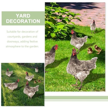 Садовые декоративные статуи курицы, наружное украшение