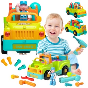 Samochód do rozkręcania zestaw mechanika wiertarka