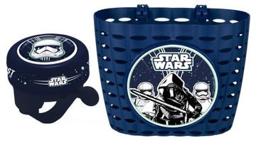 DZWONEK KOSZYK ROWEROWY STAR WARS SZTURMOWIEC