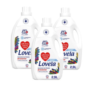 Lovela Baby hipoalergiczne mleczko do prania 3x2,9L Kolor