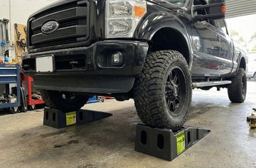 Пандусы для подъезда автомобиля, пандус 4,0т 2 шт. ТМ020 ПНД! инструмент