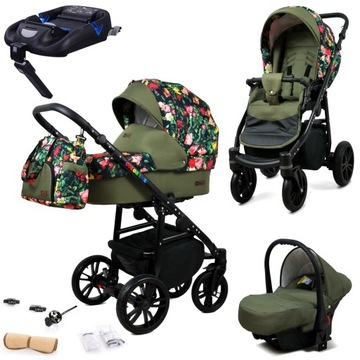 RAF-POL WÓZEK COLORLUX GONDOLA SPACER FOTEL ISOFIX