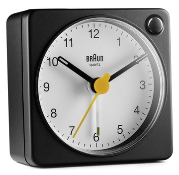 Zegar budzik Braun czarny 5,7cm + 1x Bateria AA