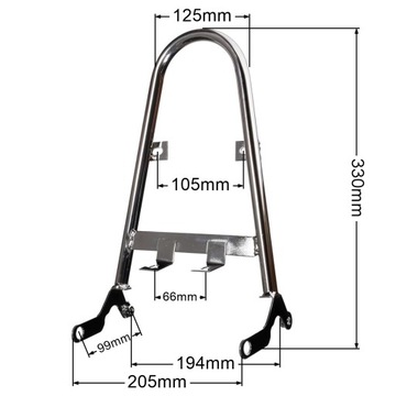 ОПЦИЯ СПИНКА ПАССАЖИРА, ХРОМИРОВАННАЯ рама