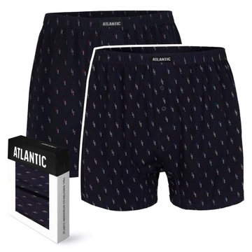 2x Bokserki męskie luźne ATLANTIC bawełniane 013 *XXL