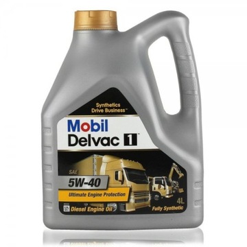 Olej 5W40 MOBIL DELVAC 4l API SM/SL/SJ/CF /502.00/505.00/ MB229.3/GM-LL-B02