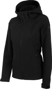 4F Kurtka Damska Softshell H4L22-SFD001-20S Głęboka Czerń L