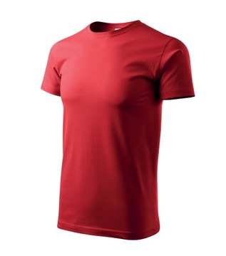 koszulka męska LUX 4XL czerwona krótki rękaw