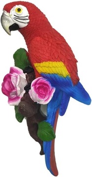 figurka papugi rzeźba ścienna pokój dekoracja ścienna ogrodu ptak ładna