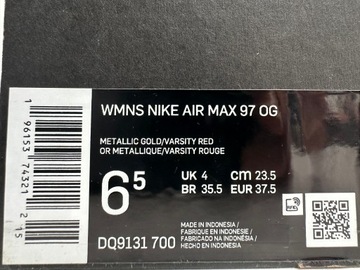 Buty Nike Air Max 97 OG r. 37,5