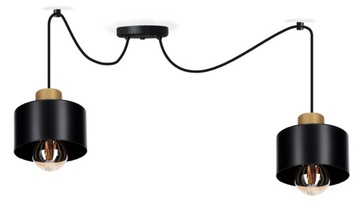 PAJĄK LAMPA WISZĄCA ZWIS LOFT 2 GOLD nowoczesna