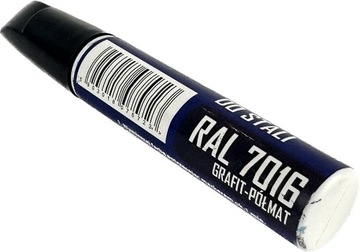 Farba zaprawka 15ml GALECO STAL PÓŁMAT grafit