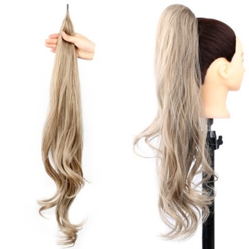 DOCZEPIANY KUCYK KITKA 80cm dopinka TRESKA KOLORY jak naturalne kolor M8/25