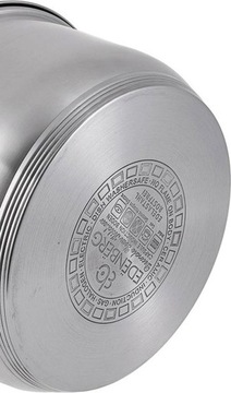 СОВРЕМЕННЫЕ БОЛЬШИЕ СТАЛЬНЫЕ ГОРШКИ НАБОР НАБОР ГОРШКОВ, 12 ЭЛЕМЕНТОВ. ЭДЕНБЕРГ 4000