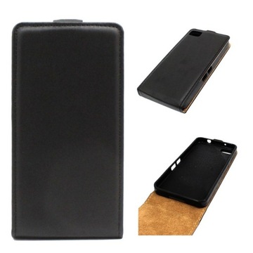 ETUI GUMOWE Z KLAPKĄ do BlackBerry Z10 CZARNY Case Pokrowiec