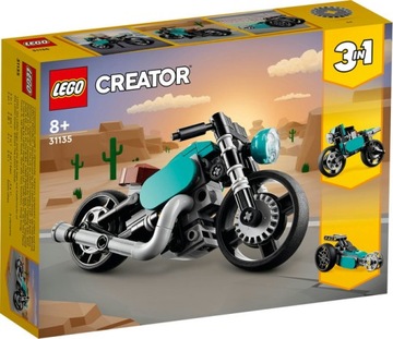 LEGO 31135 CREATOR 3W1 MOTOCYKL VINTAGE DRAGSTER