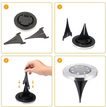 СОЛНЕЧНАЯ НАЗЕМНАЯ ЛАМПА СВЕТОДИОДНЫЙ ТЕПЛЫЙ СВЕТ