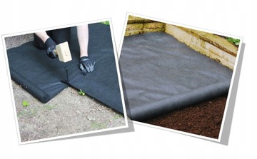 ТКАНЬ НЕТКАНАЯ ПРОТИВОсорнячная STRONG AGRO 1х30м ЧЕРНАЯ 50г/м2 ПРОЧНАЯ + БУЛАГИ