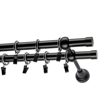 KARNISZ SIMPLE CICHE KÓŁKA PODWÓJNY 19+19 MM / 240