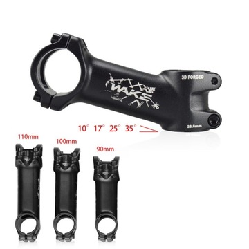 Wspornik rowerowy Wspornik krótki Wspornik roweru górskiego 35 stopni 90 mm