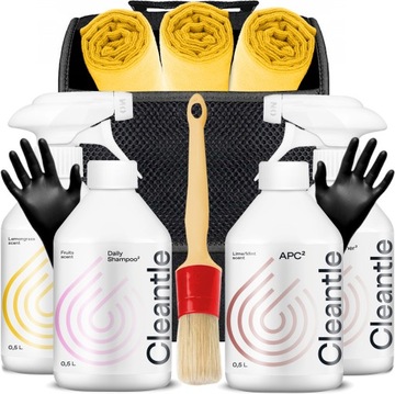 Cleantle Zestaw Kosmetyków do auta Z TORBĄ 500 ml