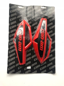 Czerwone osłony dłoni Can-Am 715003811