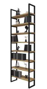 Regał Na Książki Industrial Loft 260 cm