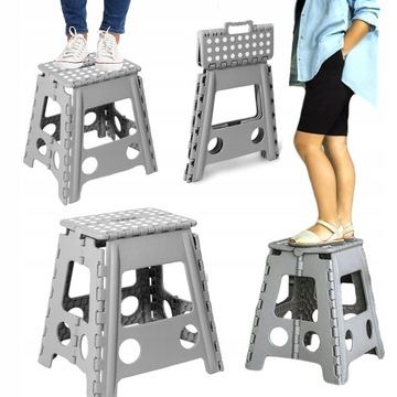 Stołek składany kompaktowy antypoślizgowy krzesło taboret wysoki drabinka