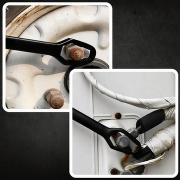 Ключ рожковый универсальный двусторонний, torx дюймовый 8-22мм, черный