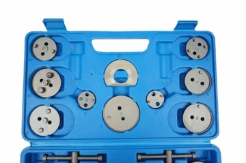 КОМПЛЕКТ ДЛЯ ПРЕССОВКИ, ПЕРЕВЕРТЫВАНИЯ И РЕМОНТА ТОРМОЗНЫХ ПОРШНЕЙ 22 ЭЛЕМЕНТА.