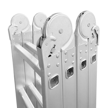 DRABINA ALUMINIOWA PRZEGUBOWA 4x4 VACO + PODEST 5,6 m